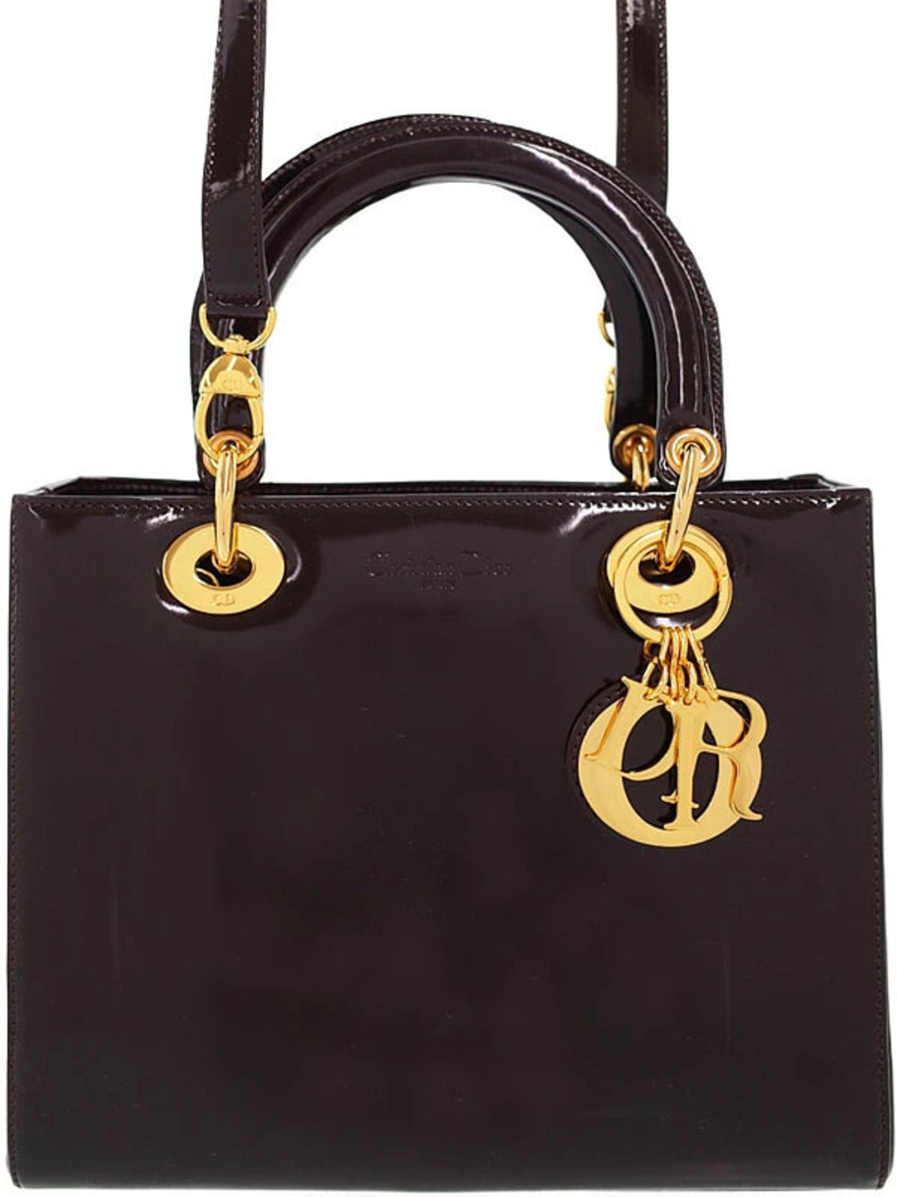 Christian Dior Lady Dior Cannage Handbag black quilted